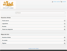 Tablet Screenshot of frutossecosylegumbres.com